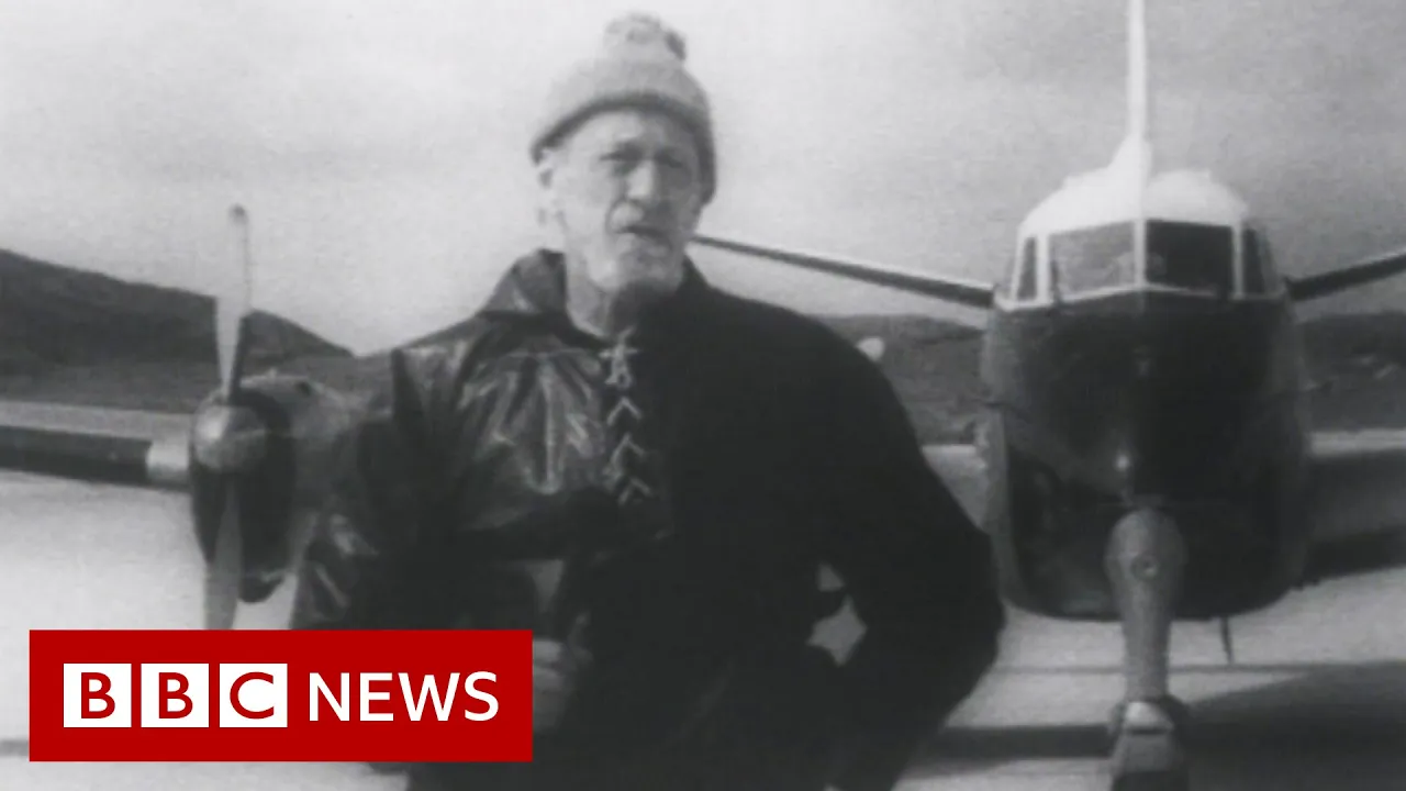 Scotland island airports then and now in historic footage  - BBC News